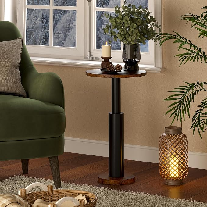 LAATOOREE Small Round Side Tables Set of 2, Drink Tables, Accent Coffee Tables - Image 2