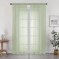 Sheer Curtains 84 inches Long 2 Panels Set by OWENIE