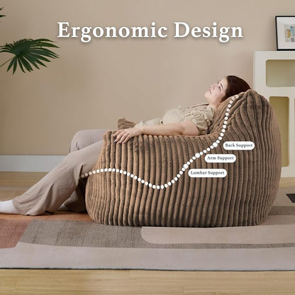 Giant Plush Bean Bag Chair for Adults - Image 7
