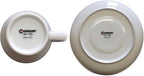 CUISINOX Italian Classic White Porcelain Espresso Cups and Saucers – Set of 6, 2 oz – Coffee Cups for Espresso Shots, Cappuccino, Latte – Perfect for Home and Coffee Bar Accessories