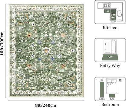 Yamaziot 8x10 Washable Area Rug - Image 2