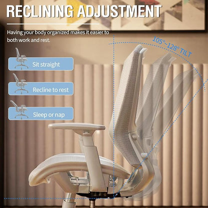 ELABEST Mesh Office Chair, Ergonomic Computer Desk Chair, Sturdy Task Chair- - Image 8
