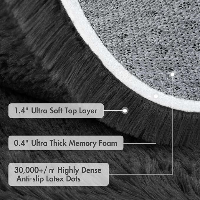 9x12 Ft Extra Large Shag Rugs for Living Room, Ultra Soft Fluffy Furry Area - Image 8