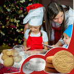 Personalized Christmas Cookie Stamps Customizable Name Cookie Stamps With Handle Cutter For Cookie Baking Decorating Cakes And Handmade Christmas Gifts Perfect (Raised cookie design)