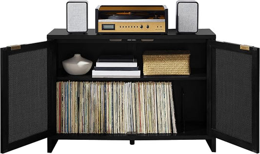 Crosley Furniture Kenji Media Console, Record Player Stand by CrosleyFurniture
