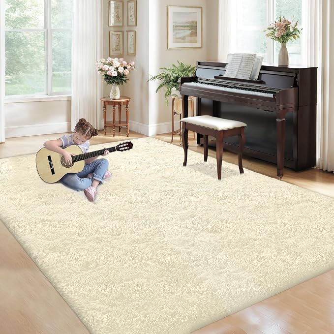 5x8 Area Rug for Living Room: Fluffy Shag Soft Washable Rugs Fuzzy Plush Indoor - Image 7