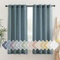 NICETOWN Linen Sheer Curtains for Bedroom, Grommet Semi Sheer Window Drapes by NICETOWN