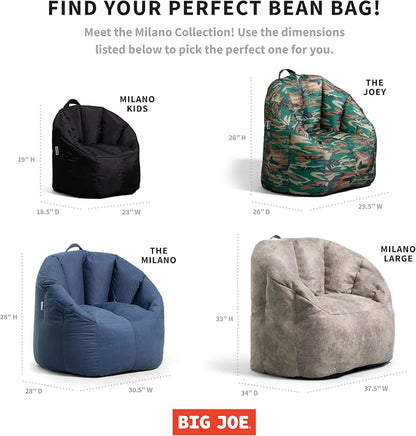 Big Joe Milano Outdoor Beanbag Chair White Marine - Image 6