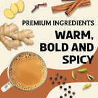 BREWIX, Masala Chai Tea Loose Leaf CTC TEA (50+ Cups, 3.53oz/100g) Strong Robust & Aromatic, All Natural | Blended with Exotic Spices | Ginger, Cinnamon, Cardamom, Clove & Black Pepper