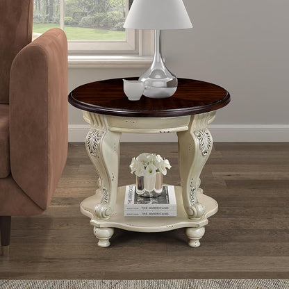 Solid Wood Coffee Table Set for Living Room, Coffee Table & 2 End Side Table - Image 7