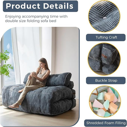 MAXYOYO Folding Sofa Bed, Convertible Sleeper Chair - Image 4