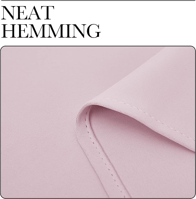 NICETOWN Blackout Curtains for Living Curtains, Baby Pink, 2 Panels, 42 by 72 - Image 6
