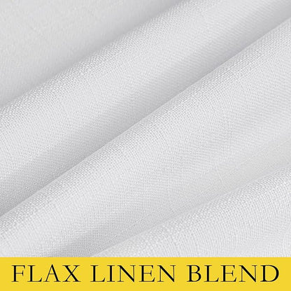 NICETOWN 100% Absolutely Blackout Linen Curtains - Image 8