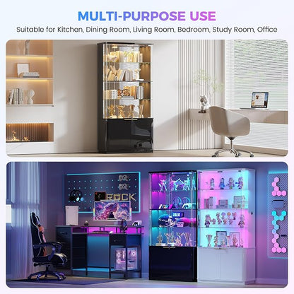 71" Tall RGB Display Cabinet - Image 9