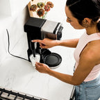 Ninja | Coffee Maker | DualBrew Single Serve System | 4 Brew Styles | Keep Warm Feature & Buit- In Frother | 14 Cup Glass Carafe & Removable 70oz Water Reservoir | Black | CFP451A