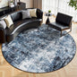 Rugflix Round Area Rugs 8Ft for Living Room, Washable Navy Blue Circle Rug | by RugflixAreaRugs