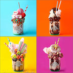 DISCOUNT PROMOS Custom Decorating Mason Jars 12 oz. Set of 10, Personalized Bulk Pack - Glass Jars for Overnight Oats, Candies, Fruits, Pickles, Spices, Beverages - Green