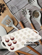 Silicone Cupcake Pan & Mini Silicone Muffin PanCombo Set - silicone mini muffin pan 24-2pack for Baking Non-Stick, Perfect for Cupcakes, Muffins & Desserts, Egg Bites Oven Safe, 2 Pack Confetti