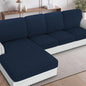H.VERSAILTEX Sectional Couch Covers 4 Pieces Sofa Seat Cushion Covers L Shape by HVERSAILTEX