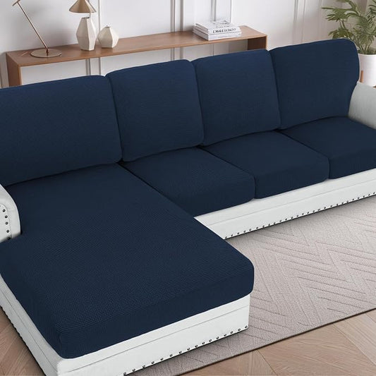 H.VERSAILTEX Backrest Cushion Covers Sectional Couch Back Cushion Covers by HVERSAILTEX