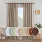 MIULEE Taupe Linen Curtains 37x90 Inch Long 2 Panel by MIULEE