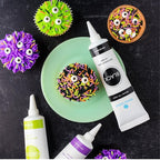 Sweets Indeed Frosting Kit plus Sprinkles Frosting Tubes nozzles 11.71 ounces Perfect for baking and cookie decoarting (Monster Mash)