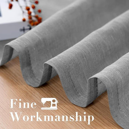 H.VERSAILTEX Linen Curtains Flax Linen Blended Curtain Panels - Image 6