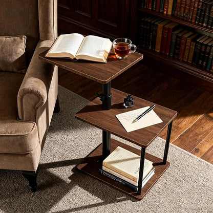 Faesun Swivel Side Table for Couch Arm, Adjustable C End Table for Recliner or - Image 4