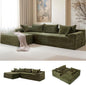 Korser 110" L-Shaped Modular Sectional Sofa by KORSER