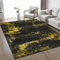 5x7 Area Rug Living Room: Modern Washable Soft Carpet Black Gold | by FXRHLP