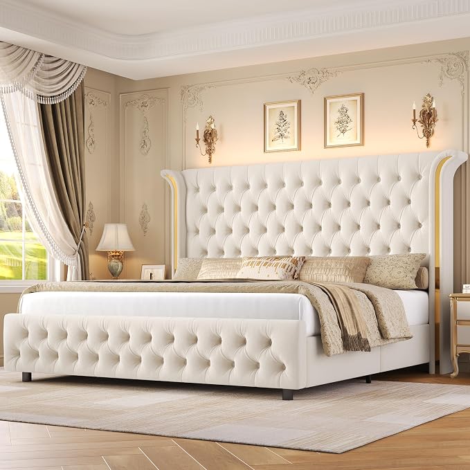 Keyluv King Smart LED Bed Frame by KeyluvHome