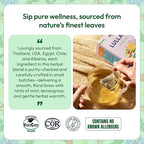 Chamomile Tea with Hibiscus, Peppermint, Spearmint, Rosehip, Valerian Root, Lemongrass, Cornflowers – Kosher, Vegan, No Caffeine – Calming Mint-Citrus Evening Herbal Drink for Relaxation (25 Tea Bags)