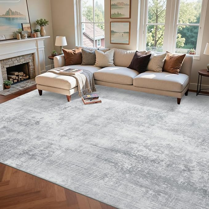 8x10 Ft Large Area Rugs for Living Room, Soft Non-Slip Washable Rugs Modern by Cuzwlovita