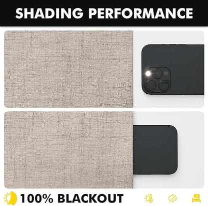 MIULEE 100% Blackout Linen Curtains - Image 7
