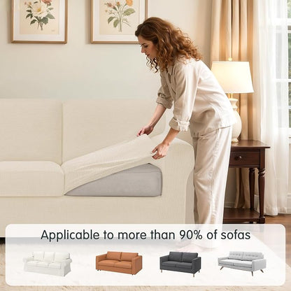SUBRTEX 5 Pieces Stretch Sofa Slipcover Sets Couch Cover Sets Backrest Cushion - Image 4