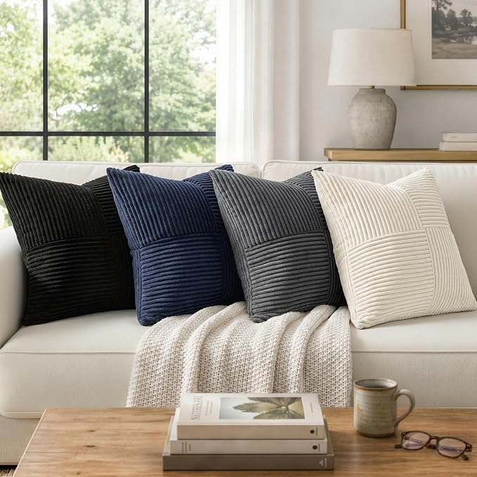 MIULEE Black Decorative Throw Pillow Covers - Image 4