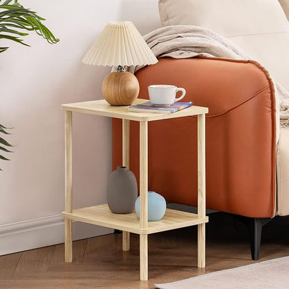 Apicizon 2 Tier End Table, Small Side Table - Image 2
