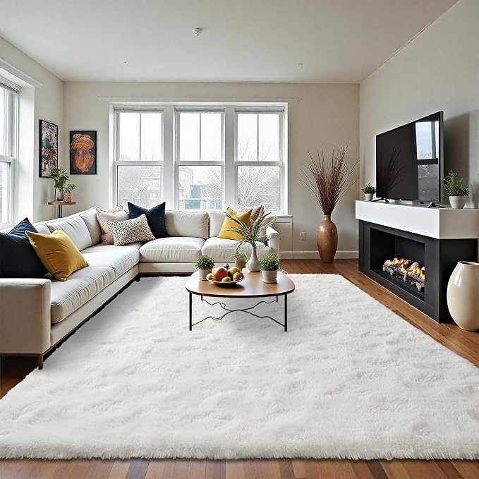 LOCHAS Area Rugs Fluffy Living Room Carpets - Image 3