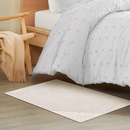 Hausattire Hand Woven Jute Braided Rug, 2x3 ft, Off-White | 100% natural jute by Hausattire
