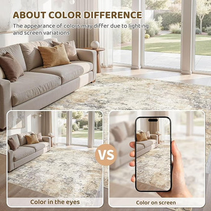 UERMEI 5x7 Area Rug Living Room Rugs - Image 4