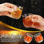 Meanplan 2.7oz Mini Shot Glasses Set Tasting Glasses Heavy Base Clear Shot Cup Cute Cordial Mini Wine Cups for Serving Whiskey, Wine, Juice (36 Pieces)