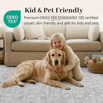 6x9 Ft Large Area Rugs for Living Room, Soft Non-Slip Machine Washable Rug - Image 7