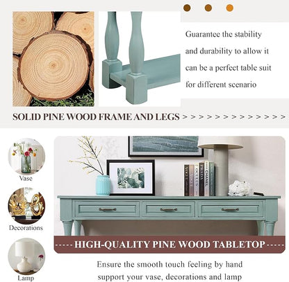 Knocbel Long Antique Entry Console Table - Image 10