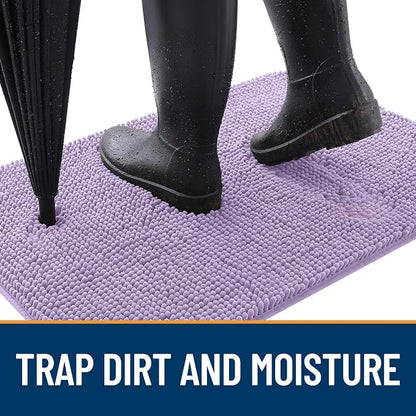 OLANLY Dog Door Mat for Muddy Paws 24x16, Super Absorbent Chenille Mud Mat | - Image 2