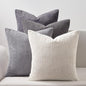 Topfinel Corduroy Throw Pillow Covers Pack of 2 Gray 16"x16" No Insert by Topfinel