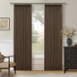Dutch Cocoa Blackout Pinch Pleat Linen Curtains 84 Inches Long 2 Panels | Dual by Twodrapes