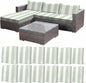 CALBODE 12 Pcs Outdoor Seat Cushion Covers by CALBODE