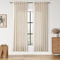 Linen Curtains for Living Room 80 Inches Long Modern Farmhouse Decor Light by Nanspring