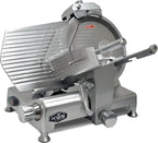 KWS Metal Collection 420W 12 Inch Commercial Meat Slicer MS-12DS Anodized Aluminum Base with Stainless Steel Blade + Blade Removal Tool, Frozen Meat/Cheese/Food Slicer Commercial and Home Use