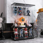 APRILSOUL Glass Display Cabinet 3-Shelf by Unknown